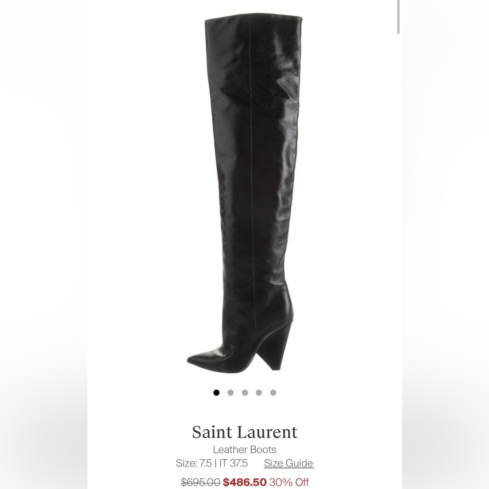 COPY - Set of 2 Saint Laurent style (replicas) over the knee boots